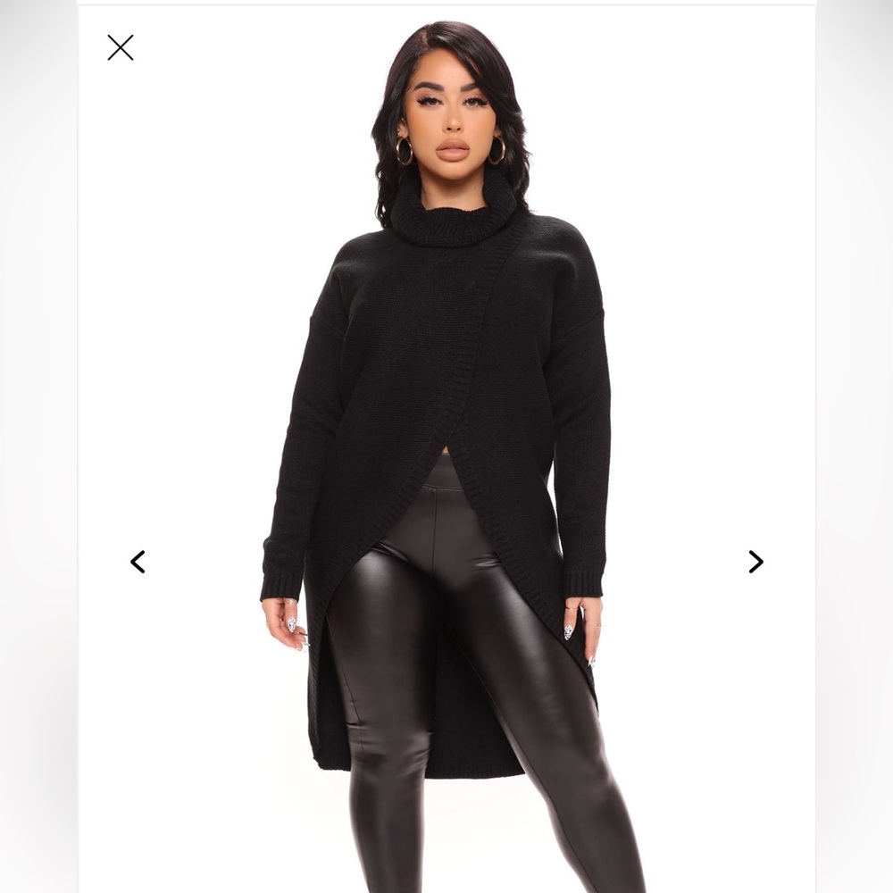 Fashion Nova Black Turtleneck Sweater